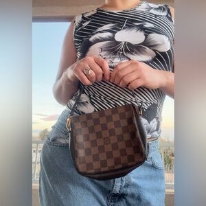 AUTHENTIC LOUIS VUITTON DAMIER EBENE “mini” bag